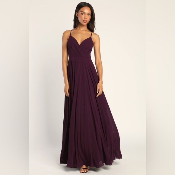 Lulus All About Love Purple Maxi Dress in Small - Picture 2 of 7